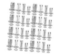 Mobestech 80pcs Heavy Duty Expansion Bolts with Petal-shaped Metal Nuts Wall Anchors for Hollow Walls License Plates and Commercial Displays