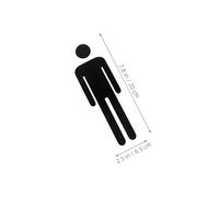 Mobestech 8pcs Acrylic Bathroom Sign for Men Women Self-adhesive Unisex Restroom Door Stickers Identification Plaques for Restaurants Offices Clear Male Female Icons Easy Installation