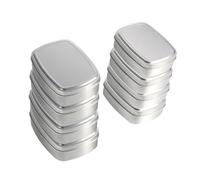 Mobestech 8Pcs Aluminum Soap Cans with Lid Square Handmade Soap Storage Boxes for Household Use Two Amp Sealed Bathroom Storage Holders from Dirt and Water
