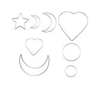 Mobestech 8pcs DIY Dreamcatcher Frame Iron Wreath Rings for Floral Garland Crafting Lightweight Hoops for Christmas Wedding Easter Home Decoration Gifts
