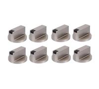 Mobestech 8pcs Replacement Gas Stove Knobs for Kitchen Gas Hob Easy to Install Comfortable Grip Smooth Surface Simple Design