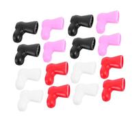 Mobestech 96pcs Mini Santa Shoe Decorations Colorful Plastic Christmas Boots for Dollhouse Embellishments DIY Craft Accessories Festive Holiday Ornaments for Indoor Party Decor