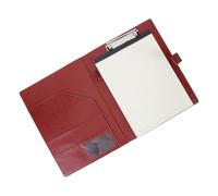 Mobestech A4 Pu Leather Clipboard Folder with Notepad and Document Holder, Multifunctional Legal Size Portfolio Clipboard Organizer for Office and Business Use