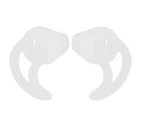 Mobestech Acoustic Tube for Replacement Comfortable Secure Fit Earpiece Fin Earbud Silicone Ear Tips White Silicone Material Two-way Radio Use