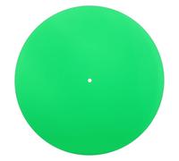 Mobestech Acrylic Anti-vibration Record Player Slipmat Transparent Green Vinyl Platter Mat for Noise Reduction Scratch Protection and Stable Playback Turntables