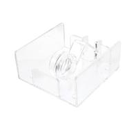 Mobestech Acrylic Square Napkin Holder Multifunction Tissue Storage Box for Home and Restaurant Use Transparent Crystal Dispenser with Wind-Resistant Design for Bars Shops and Outdoor
