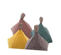 Mobestech Activated Bamboo Charcoal Odor Absorber Pyramid Air Freshener for Home Car Natural Deodorizer Moisture Absorber Yellow Burlap Pouch for House Freshening