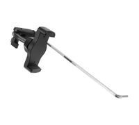 Mobestech Adjustable Alto Saxophone Phone Holder Fits Tablets and A4 Music Sheets Ergonomic Plastic and Stainless Steel Clip round Socket Mount for Marching Band and Stage Setups