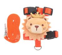 Mobestech Adjustable Small Pet Harness Leash Kit for Rabbits and Bunnies, Comfortable Polyester Material with Control Feature, for Walking the Rabbit and Going, Orange Harness