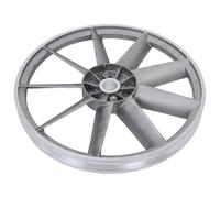 Mobestech Aluminum Air Compressor Pump Pulley with Efficient Power Transmission and Noise Reduction Design, Silver Air Compressor Flywheel Pulley for Pump Motor Replacement and Belt Drive