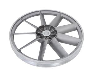 Mobestech Aluminum Air Compressor Pump Pulley with Efficient Power Transmission and Noise Reduction Design, Silver Air Compressor Flywheel Pulley for Pump Motor Replacement and Belt Drive