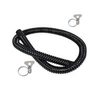 Mobestech Aquarium Hose for Pump and Water Change 20mm Inner Diameter Corrugated Flexible Tubing with Soft Ends and 2 Clamps, 100cm Fish Tank Connector Hose for Aquascaping and Aquarium