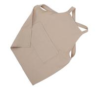 Mobestech Artist Apron for Painting and Drawing No Tie Cotton Linen Clothes Protector for Active Easy to Clean Coverage for Messes for Family Art Projects