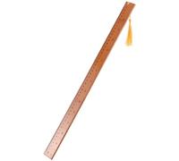 Mobestech Bamboo Wood Ruler Wooden Ruler Carved Teaching Stick Wooden s Measuring for Home Office Wood Teaching (with Scale)