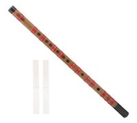 Mobestech Beginner Bamboo Flute D Key with Flute Film for Students and Beginners, Easy to Learn and Adjust Intonation, Simple Design with Appearance, Traditional Chinese Musical Instrument