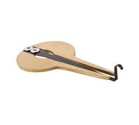 Mobestech Beginners Mouth Harp Maultrommel Musical Instrument Metal Circular Elegant Golden Portable Authentic Sound for Folk Music Research and Teaching Random Color