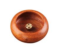 Mobestech Bowl Shaped Aroma Fragrance Censer with Copper Core Mini Desktop Incense Stick Tray for Home Temple Fireproof Incense Burner Ornament for Relaxation and Air Purification