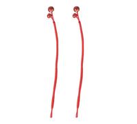 Mobestech Bracelets Woven, 2pcs and Rope Ceramic Beads Red Handmade with Braided Decorations or Easy to Wear, Stylish Elegant Accessories for Anniversary Celebration Wrist Travel