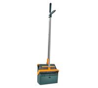 Mobestech Broom and Dustpan Set for Home Cleaning Standing Dustpan Supple Broom for Household and Office Use