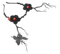 Mobestech Butterfly Headband Flower Crown Girls Hair Accessory Bohemian Style Curly Willow Branches Warm-season Beach Party Photo Cosplay Costume