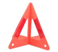 Mobestech Car Road Safety Kit Reflective Emergency Triangle Warning Sign with Lightweight Plastic Design for Maintenance Vehicles and Work Trucks Suitable for Road Construction and Roadside