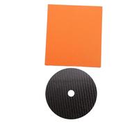 Mobestech Carbon Fiber CD Turntable Platter Mat Precision Cut Tuning Cushion for Enhanced Sound Quality and Bass Extension Compatible with Compact Disc Players and Audio Equipment