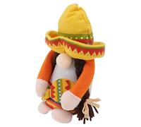 Mobestech Carnival Doll Faceless Gnome Creative Mexican Hat Decoration for Home Bedroom Party Adornment Cute and Fun Ornament for Holiday Cheer