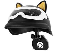 Mobestech Cat Ear Helmet Phone Holder with Sun Shade for Electric Bikes and Motorcycles Bike Mounted Phone Stand for Navigation and Protection Stylish Black-yellow Design for Riders
