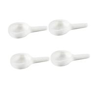 Mobestech Ceramic Aroma Candle Tray with Handle 4pcs Set White Tealight Wax Warmer Candle Holder for Home Décor and Aromatherapy Use