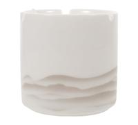 Mobestech Ceramic Ashtray with Lid Windproof round Retro Outdoor Ash Holder Mini Portable Decorative Porcelain Ashtray for Home Office Patio Table