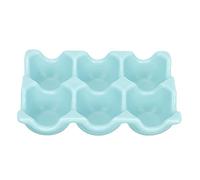 Mobestech Ceramic Egg Holder with Slots 6-grid Porcelain for Refrigerator Egg Storage Tray Organizer Suitable for Baking and Refrigeration