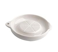Mobestech Ceramic Food Grinding Bowl for Vegetables Fruits Garlic Lightweight Complementary Food Masher for Boy Girl and Adults Smooth Safe Kitchen Tool for Juicing Crushing and Filtering