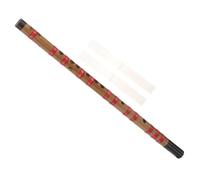 Mobestech Chinese Traditional Bamboo Flute with Membrane, Long Purple Bamboo Flute for Beginners, Student Folk Music Instrument for Chinese Music Practice