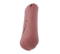 Mobestech Compact Brown Silicone Makeup Brush Carrying Box Lightweight Travel Cosmetic Brush Organizer Case with Protective Storage for Weekend Getaways and Appointments