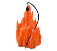 Mobestech Compact LED Flickering Fire Lamp with Realistic Flame Effect for Home Decor Camping and Night Light Use Cozy Ambiance