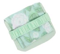 Mobestech Compact White Cloth Sanitary Napkin Organizer Bag for Women, Multi-Purpose Menstrual Pad Pouch with Convenient Open and Close Design, for Travel and Daily Use