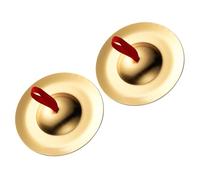 Mobestech Copper Finger Cymbals for Kids Small Hand Percussion Instrument Not Easy to Tear Or Deform for Dance Parties and Entertainment Occasions
