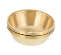 Mobestech Copper Offering Bowl for Buddhist Sacrifice and Holy Water Multi Functional Sacred Copper Bowl for Temple and Home Worship Versatile Ritual Vessel for Buddhist Devotion and