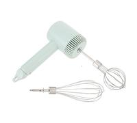 Mobestech Cordless Electric Hand Mixer for Kitchen Egg Whisking, Rechargeable Stainless Steel Handheld Egg Beater with USB Charging Cord and Attachment Holder, for Baking and Cooking Tasks