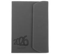 Mobestech Daily Planner Notebook Grey One Page Per Day Management Organizer for Work Office School Portable Lightweight Journal with Structured Date Management and Smooth Writing