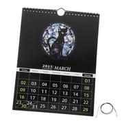 Mobestech Dark Garden Standing Desk Calendar Large Readable Wall Mountable Minimalist Planner with Daily Check-in Feature for Home Office Monthly Yearly Scheduling