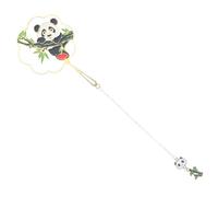 Mobestech Delicate Metal Panda Pendant Bookmark with Chain Vintage Chic Page Marker for Adults Painted Surface Gift for Book Lovers Suitable for Home Office Classroom and Library Use