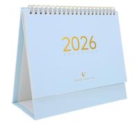 Mobestech Desk Calendar Planner Compact Daily Table Organizer for Workspace and Decor Paper Habit Tracker with Smooth Flipping Monthly and Annual View for Office Productivity and