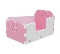 Mobestech Detachable Small Pet Toilet Container for Hamsters and Guinea Pigs Practical and Critter Litter Box with Lovely Design Easy to Clean Pet Potty Trainer Pink