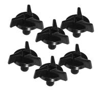 Mobestech Dirt Bike Helmet Visor Screws Motorcycle Helmet Visor Replacement 6pcs Set Plastic Universal Fit Screws