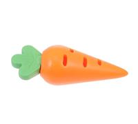 Mobestech Dog Chewing Carrot Shape Food Dispensing Pet Molar Plaything Sturdy Biting Chew for Teeth Cleaning and Puppy Teething Use