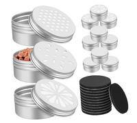 Mobestech Dog Scent Training Metal Tins with Ventilated Lids and Magnetic Dots Reusable Portable Containers for Nose Work and Scent Detection Kit for Puppy and Adult Dog Scentwork