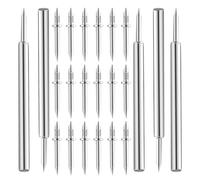 Mobestech Double-Headed Skirting Nails Threaded Seamless Baseboard Nails 100Pcs with Sleeve Tool for Invisible Trim Installation and Door Frame Fixing