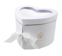 Mobestech Double Layer Heart Shaped Box Rotating Packaging Container for Presents for Valentine Day Weddings Anniversaries and Special Occasions Cardboard Design
