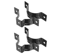 Mobestech Downspout Pipe Strap Exterior Pipe Bracket 2pcs Aluminum Alloy for Rainwater System Installation, Weather Resistant Round Shape, Prevents Unwanted Shifts and Reduces Leak Risk